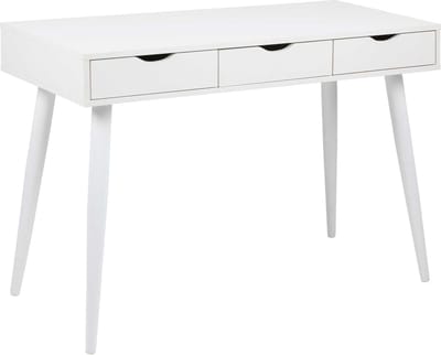 Sidetable/bureau Jupiter 110 Cm 3 Lades - Wit - Actona - Secretaire - Wit - MDF