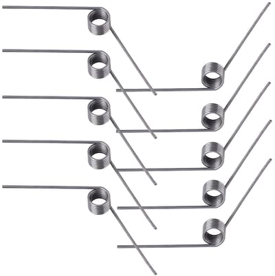 Set van 10 kleine torsiespiraalveren van 120 graden, 0,5 mm draad, 6 windingen, metalen veren voor tuingereedschap, snoeischaren en reparatieonderdelen