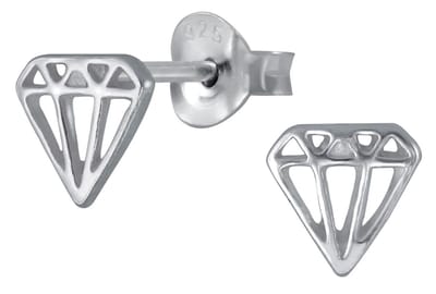 Joy|S - Zilveren diamant oorbellen - 6 mm