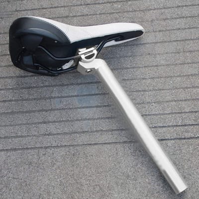Dailygoods- Fietszadelpen 25,4 x 300 mm - Schokbestendig - Aluminium - Lichtgewicht - Duurzaam - Geschikt voor mountainbikes/racefietsen - Zadelpen