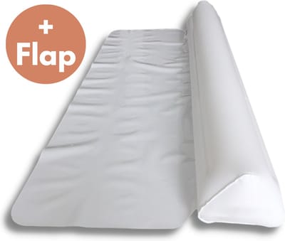 Thuiser Opblaasbare Bedrand met Flap - 120CM - Bedhekjes - Uitvalbescherming - Bedrail - Kinderen - Peuter - Baby - Safety - Bedbeveiliging Beschermer
