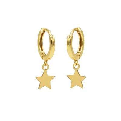 Karma hinged hoops symbool star gold M1906HIN