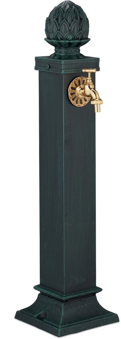waterzuil met kraan - 80 cm - groen