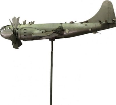 Vliegtuig Propeller Windwijzer Gazon Tuin Decoratie Wind Spinner Vliegtuig Model Moderne Sculptuur Windmolen