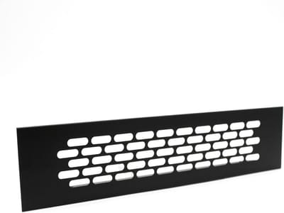 Ventilatieraster 245x60 - Zwart - Pakket van 4 - Ventilatie Grill voor Oven, Open Haard, Keuken & Badkamer