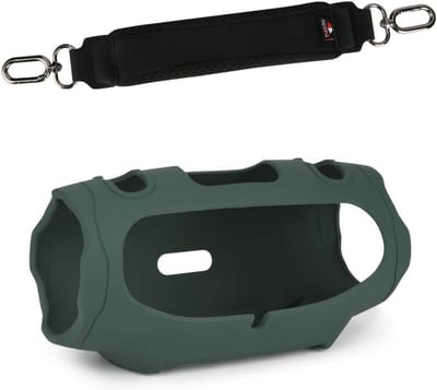 Beschermhoes Luidspreker - Audiohoes Siliconen - Muziek Luisteren - Verdikte Draagband - 30.8 cm - Groen