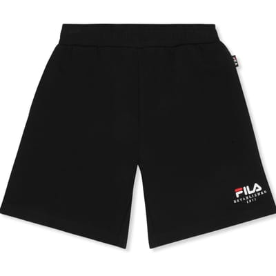 FILA Carisio Regular Logo Sweat Shorts Black Taglia: 134/140 | Pantaloni Outlet | kids | Nero