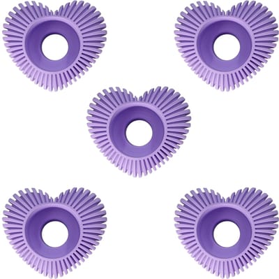 Waxinelichthouder Hart Gestreept - Paars - 3d geprint - Geschikt voor LED waxinelichtjes – Moderne woonaccessoire – Stijlvolle waxinelichthouder - 5 stuks