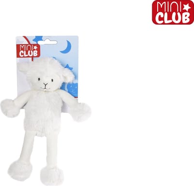 Mini Club Knuffelschaap Junior 18 Cm Pluche Wit