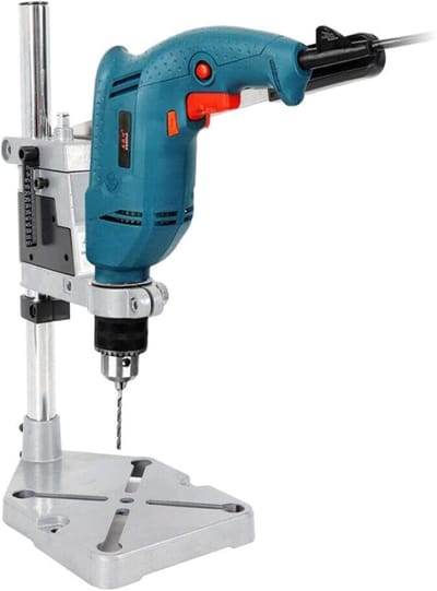Boorstandaard Dubbele Gaten - Verstelbare Boorhouder - Precisie Boren - Massieve Aluminium Basis - 2.4" Boordiepte