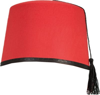 Marokkaanse thema Carnaval verkleed Fez hoed - rood - voor volwassenen - vilt