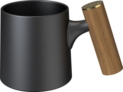Mok Handvat Wood 450ML