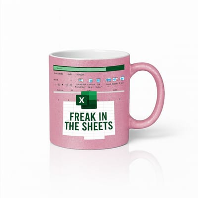 Grappige “Freak in the Sheets” Roze Mok – Excel Humor Cadeau voor Kantoor & Techliefhebbers – 330 ml Keramische Koffiemok