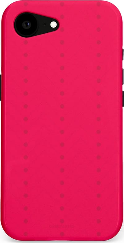 Casetastic Hoesje Geschikt voor Apple iPhone 16e Magsafe - Stijlvolle Beschermende Duo-layer Case - Ritmisch rood