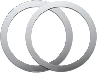 Set van 10 Universele Magneet Platen Set - Voor Draadloze Opladers - Magneet Sticker Metalen Ring voor Telefoonhouders Accessoires - Geschikt voor alle Telefoons en Hoesjes - Zilver