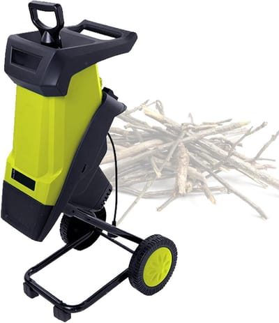Elektrische Houtversnipperaar - Takken Mulcher - Tuin Opruimen - Krachtige 2400W Motor - 40 Mm Diameter - Geel