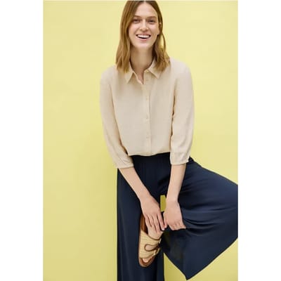 Overhemdblouse met structuur
