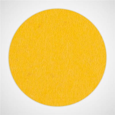 Ronde vilt onderzetter - Geel - 6 stuks - Ø 10 cm - Glas onderzetter - Cadeau - Woondecoratie - Woonkamer - Tafelbescherming - Onderzetters Voor Glazen - Keukenbenodigdheden - Woonaccessoires - Tafelaccessoires