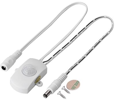 Mini PIR Infrarood bewegingsmelder - Schakelaar LED-strip Automatische - 6 V-24VDC (wit)