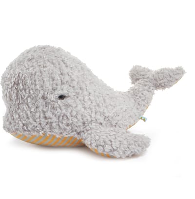 Bunnies By The Bay Knuffel Beloega Walvis – Zachte Pluche Walvis Knuffel – Lief Knuffeldier voor Kinderen - 55 cm - grijs