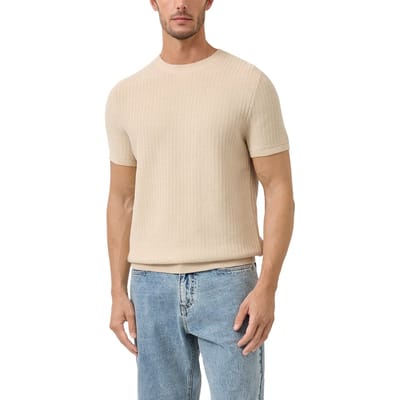 s.Oliver  Pullover Shortsleeve Beige Taglia: S | Maglioni a maglia Outlet | Uomo | Marrone