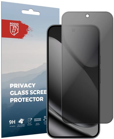Rosso Privacy Screen Protector Geschikt voor de Google Pixel 10 Pro XL - 9H Gehard Glas - Case Friendly Tempered Glass - Eenvoudige Installatie