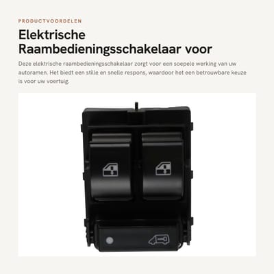 Dailygoods - Elektrische Raambedieningsschakelaar voor Autos
