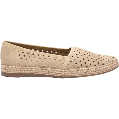 Perforated suède espadrilles voor dames Ryłko Dina