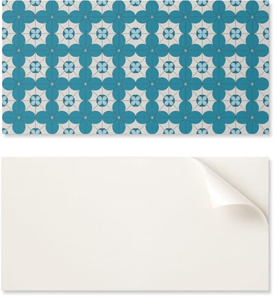 Decoratief zelfklevend vinylpaneel 100x50 cm met geometrisch bloemenpatroon