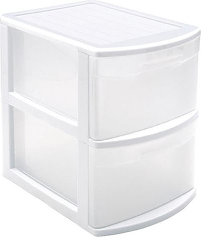PlasticForte Ladeblok - 2 lades - bureau organizer - 39 x 29 x 40 cm