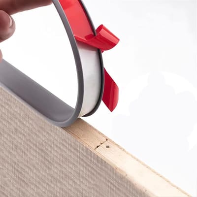 U-vormige randafwerking - Kantenband zelfklevend - Meubels beschermen - Flexibel TPE materiaal - 5 meter lengte - Grijs