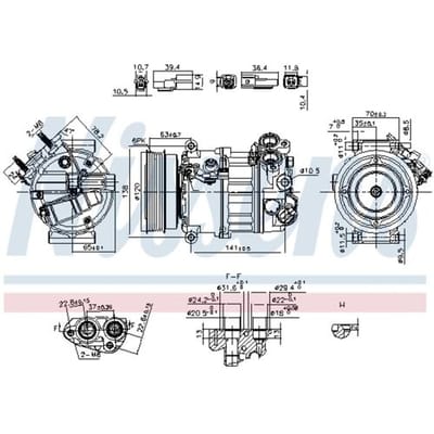 Compressor airconditioning NISSENS 890593