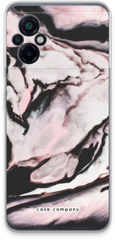 Case Company® - Hoesje geschikt voor Xiaomi Poco M5 hoesje - Roze stroom - Soft Cover Telefoonhoesje - Bescherming aan alle Kanten en Schermrand