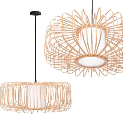 Toolight App1376-1Cp Hanglamp Beige 21X55X21Cm