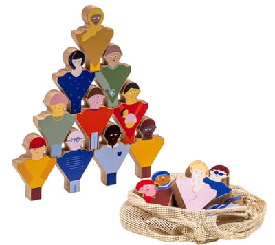 Educo Toren bouwen - Houten speelgoed - Houten puzzel - Educatief speelgoed - Kinderspeelgoed - Vanaf 3 jaar