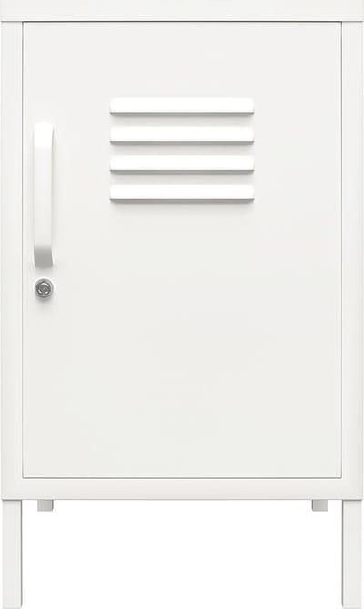 Mission-District-Eindtafel - 1-Deur - Wit Metaal