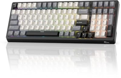 Draadloos Mechanisch Toetsenbord met Nummerveld - Tri-Mode Hot Swap Gaming Toetsenbord met 95% Formaat en 100 Toetsen, BT/2.4G/USB-C, Pro Software, 5000mAh Batterij