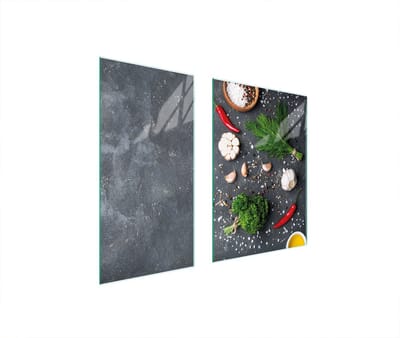 TMK ArtDeko - Serie - Glas Snijplank - 75x52 cm - Beschermende Plaat