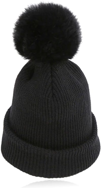 LGT JWLS Dames Beanie in Zwart - Met Pompon
