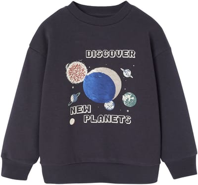 Vertbaudet Sweater voor jongens met planeten en pailletten