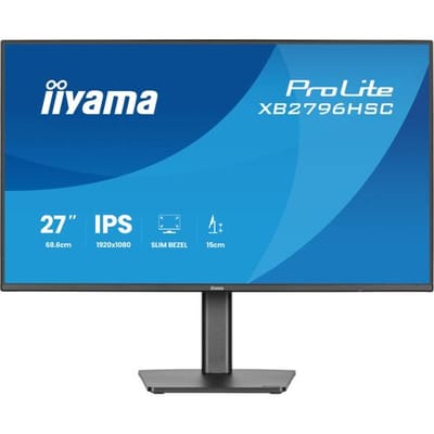 iiyama ProLite XB2796HSC-B1 - 27 inch - Full HD - IPS - USB-Hub (2x) - Verstelbaar - USB-C (65 watt)