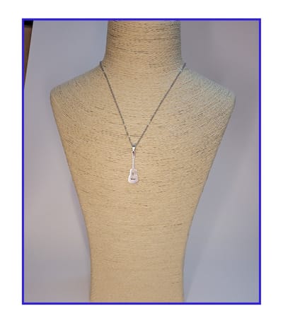 HÕBE – Guitarra Zilver ketting – Gerecycled Edestaal– Collier – Handgemaakte Sieraad – Accessories – Dames Ketting – Karabijnhaaksluiting – 45 cm Lengte
