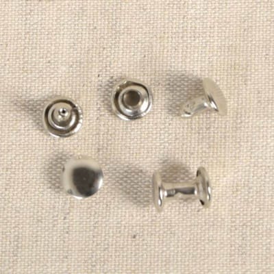 Siernieten Zilver voor Leer - 20 Stuks - Klinknagels 8mm voor Tassen, Riemen & Leerwerk - holnieten rivetten