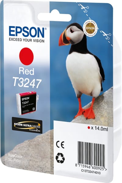 Epson T3247 14ml Rood inktcartridge