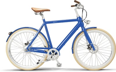 Watt Boston heren e-bike 54 cm - elektrische stadsfiets - 250W motor - 36V batterij - aluminium frame - lichtgewicht - blauw Elektrische herenfiets - universele onderdelen - duurzame e-bike - onderhoudsarm - stad - woon-werk - dagelijks gebruik