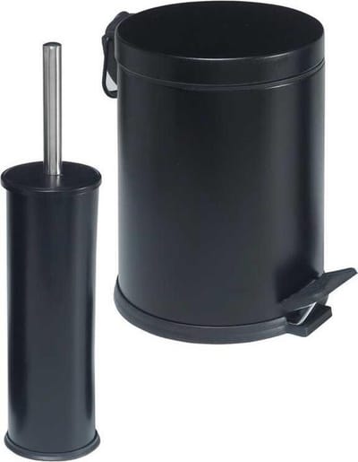 Tiss® Pedal Bin Classic Pedaalemmer 2-delig- 5 L -Prullebank - Zwart