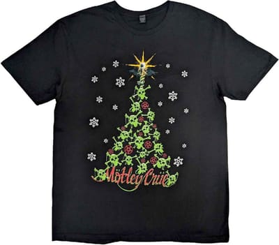 Motley Crue - Xmas Crue Heren Tshirt - S - Zwart