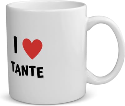Akyol - i love tante koffiemok - theemok - Tante - de liefste tante - verjaardag - cadeautje voor tante - tante artikelen - kado - geschenk - 350 ML inhoud