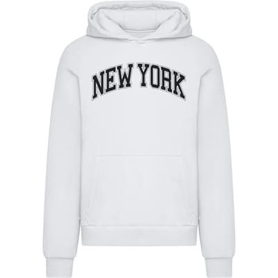 Mister Tee New York Fluffy Hoody MT3621 White-L
