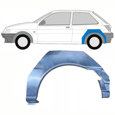 Reparatiepaneel achterspatbord voor Ford Fiesta 1989-1995 / Links